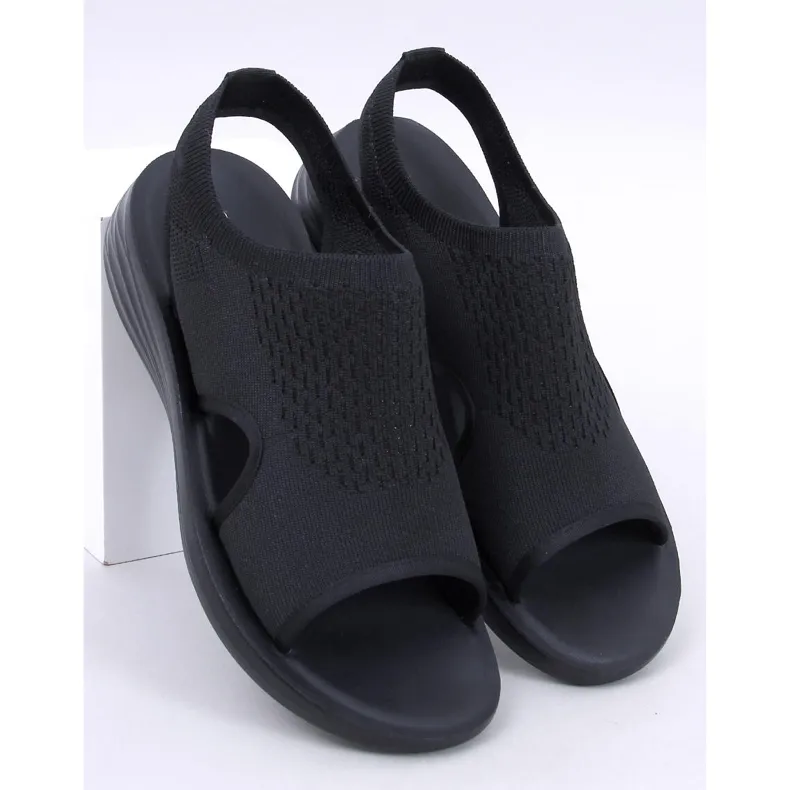 Aldos Sandales ajourées souples noires le noir