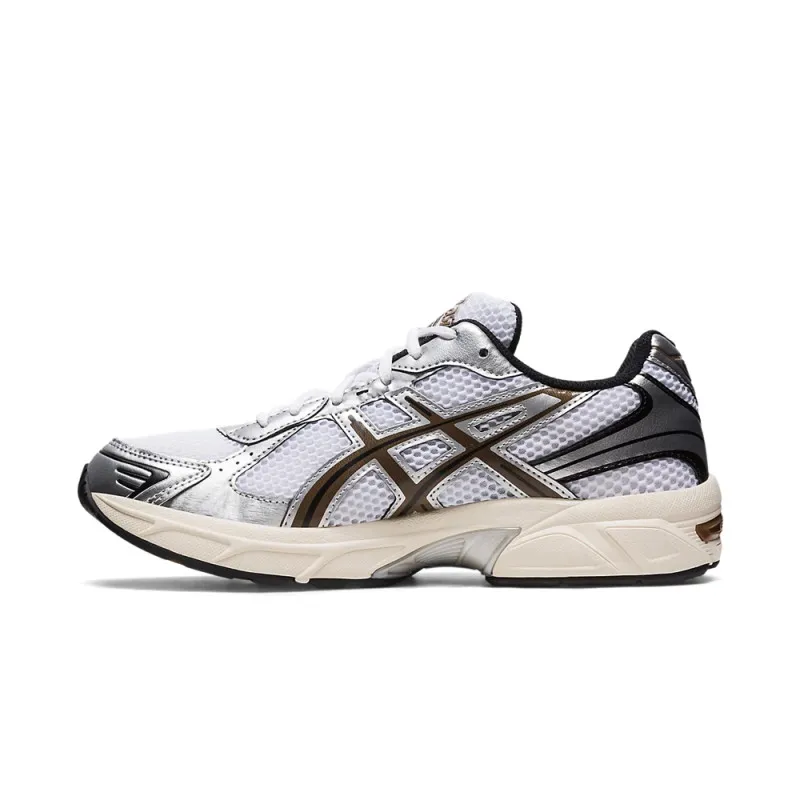 BASKETS ASICS GEL-1130 BLANCHES ET MARRON