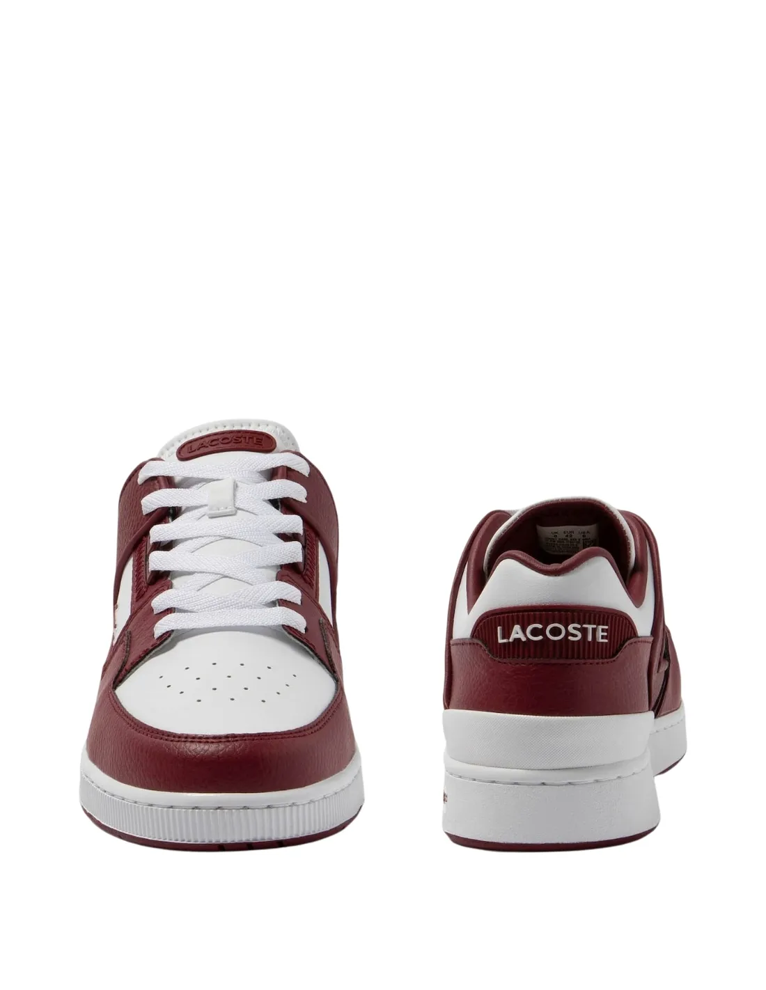 Baskets homme Lacoste Ref 61257 Blanc/Bordeaux