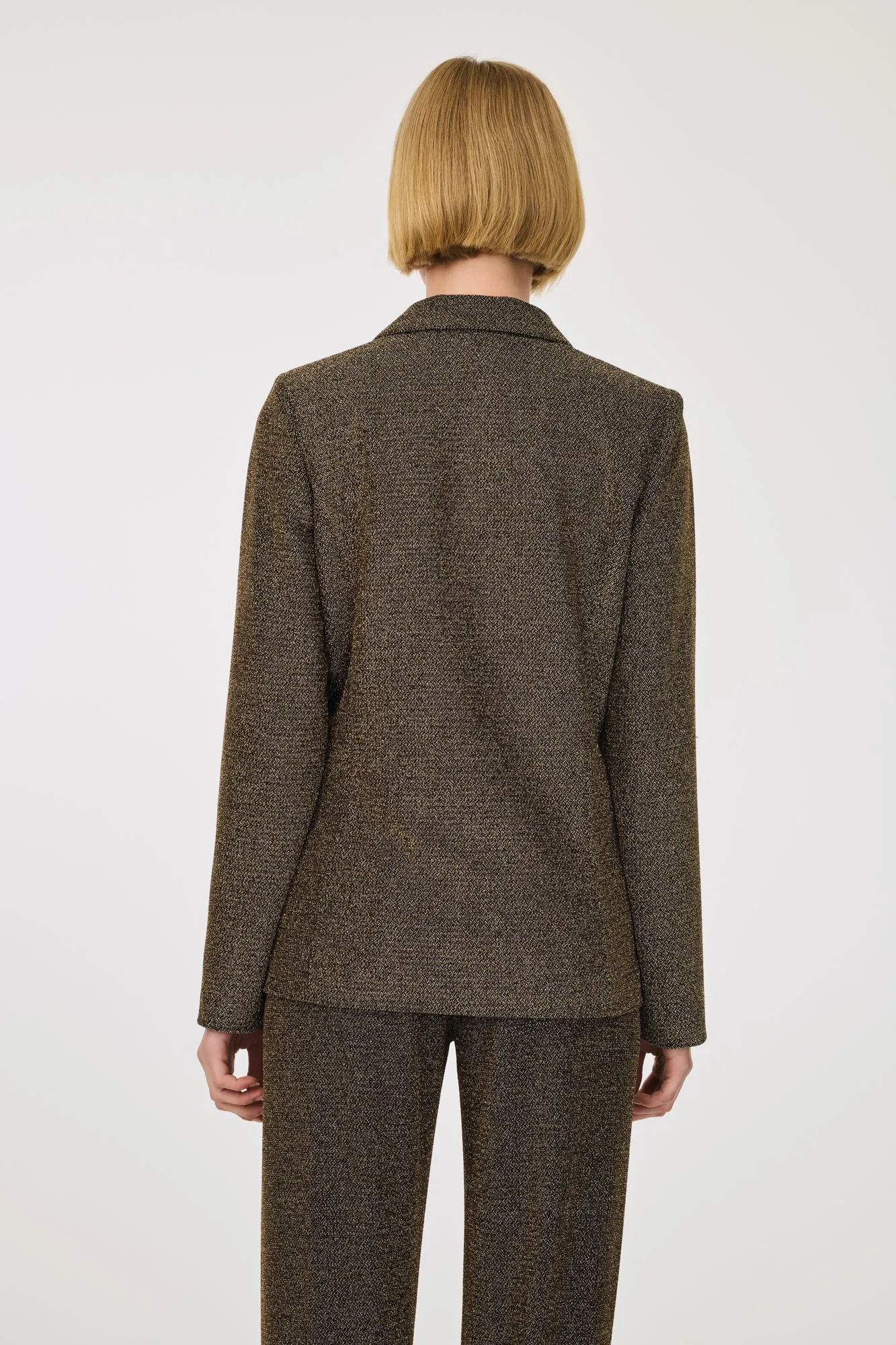 Blazer en jersey lurex