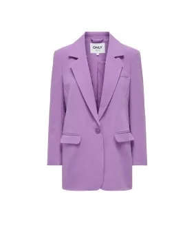 Blazer Long Violet Femme Only lana