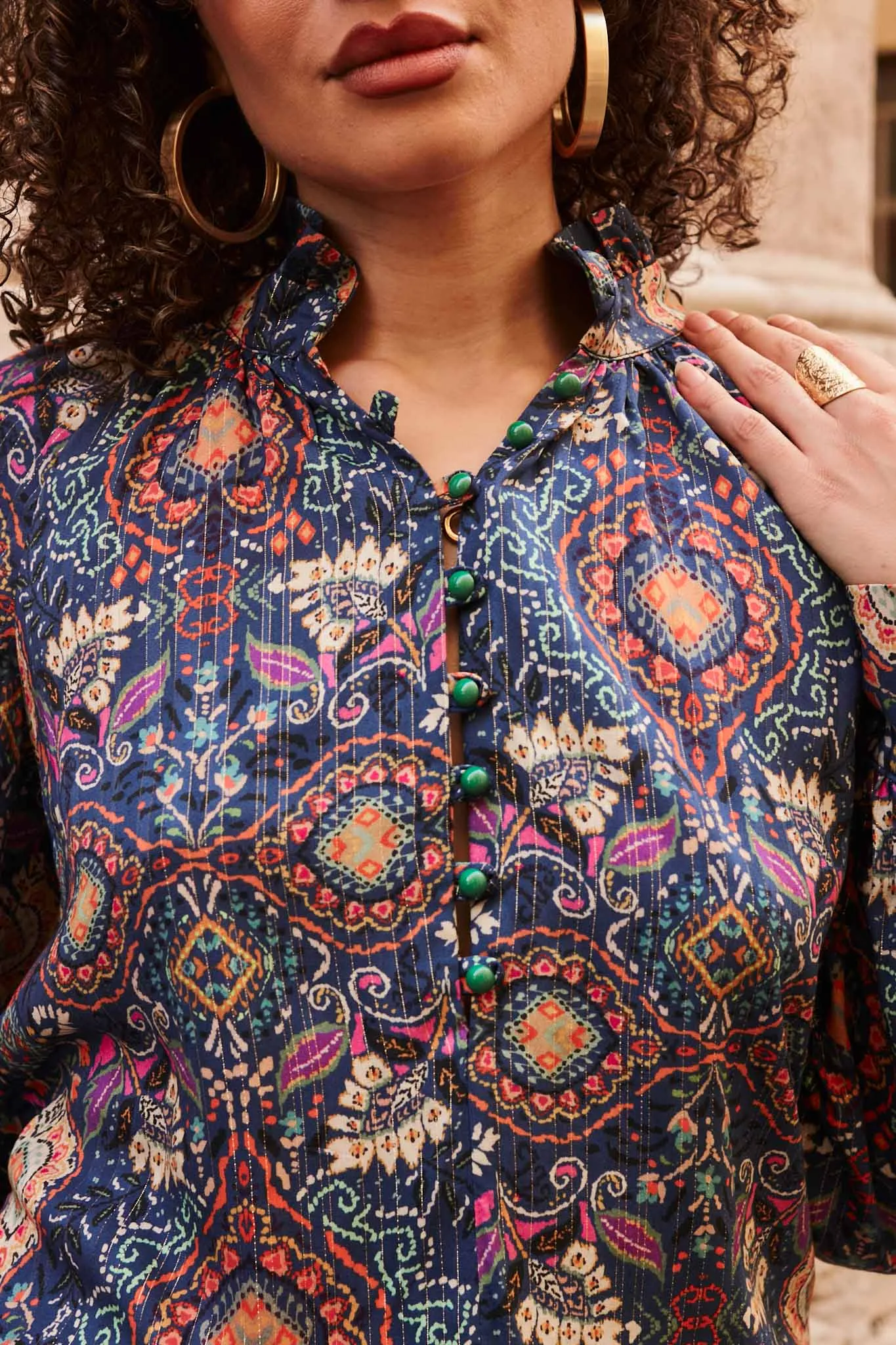 Blouse Adèle imprimé | Danielle Engel - Automne Hiver 2023/2024