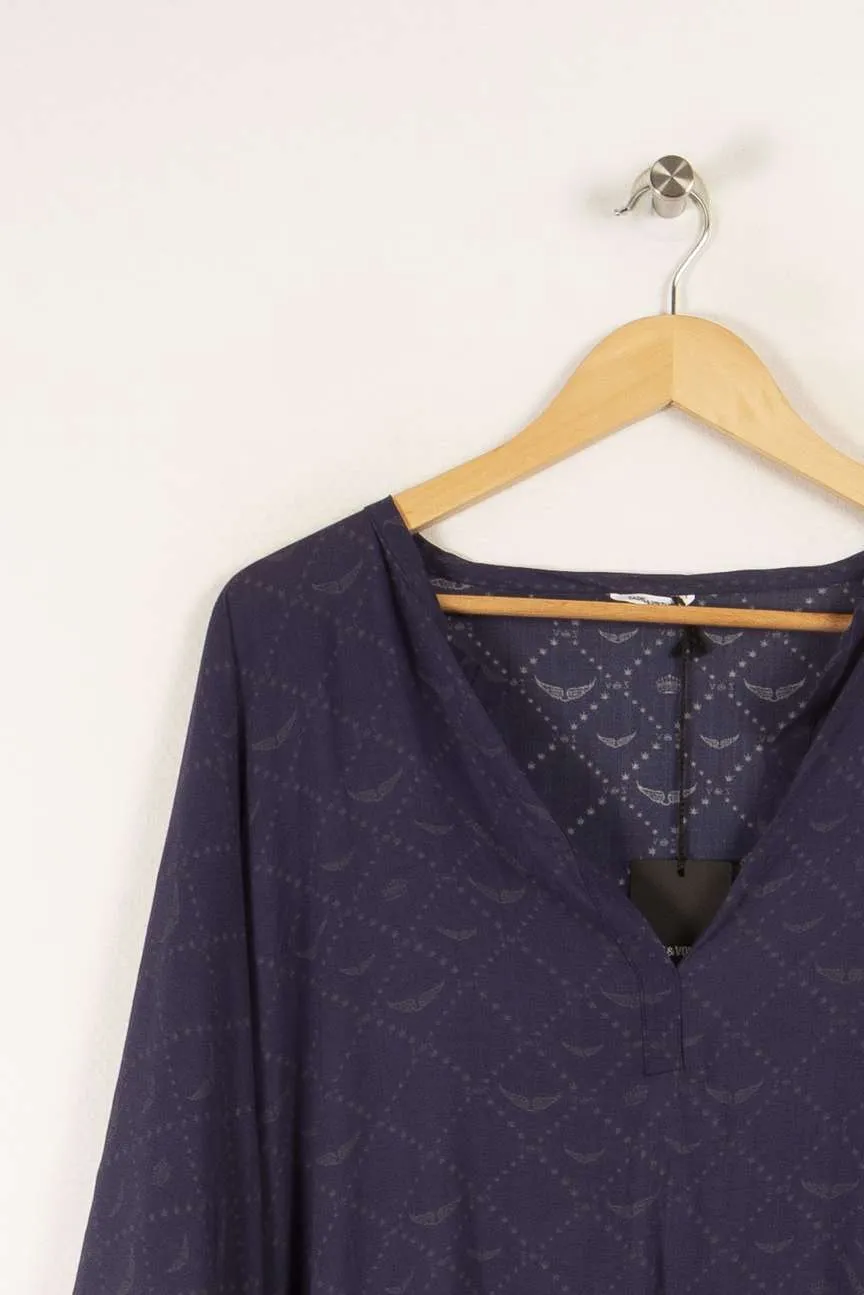 Blouse bleu foncé - Taille S/36