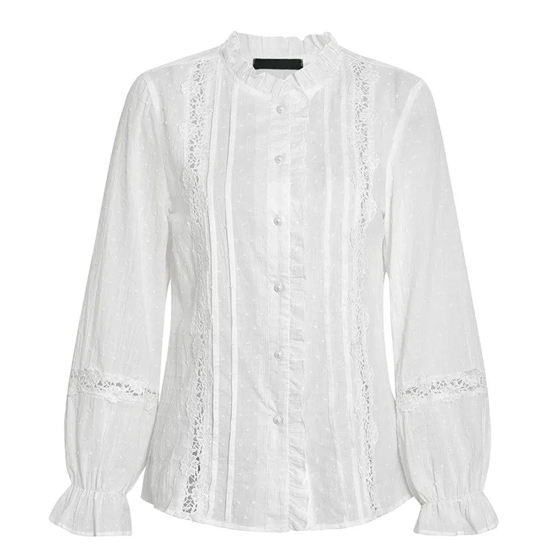 Blouse Dentelle Blanche