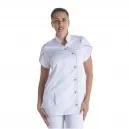 Blouse Médicale Magnolia Blanc Liseré Or - MANELLI