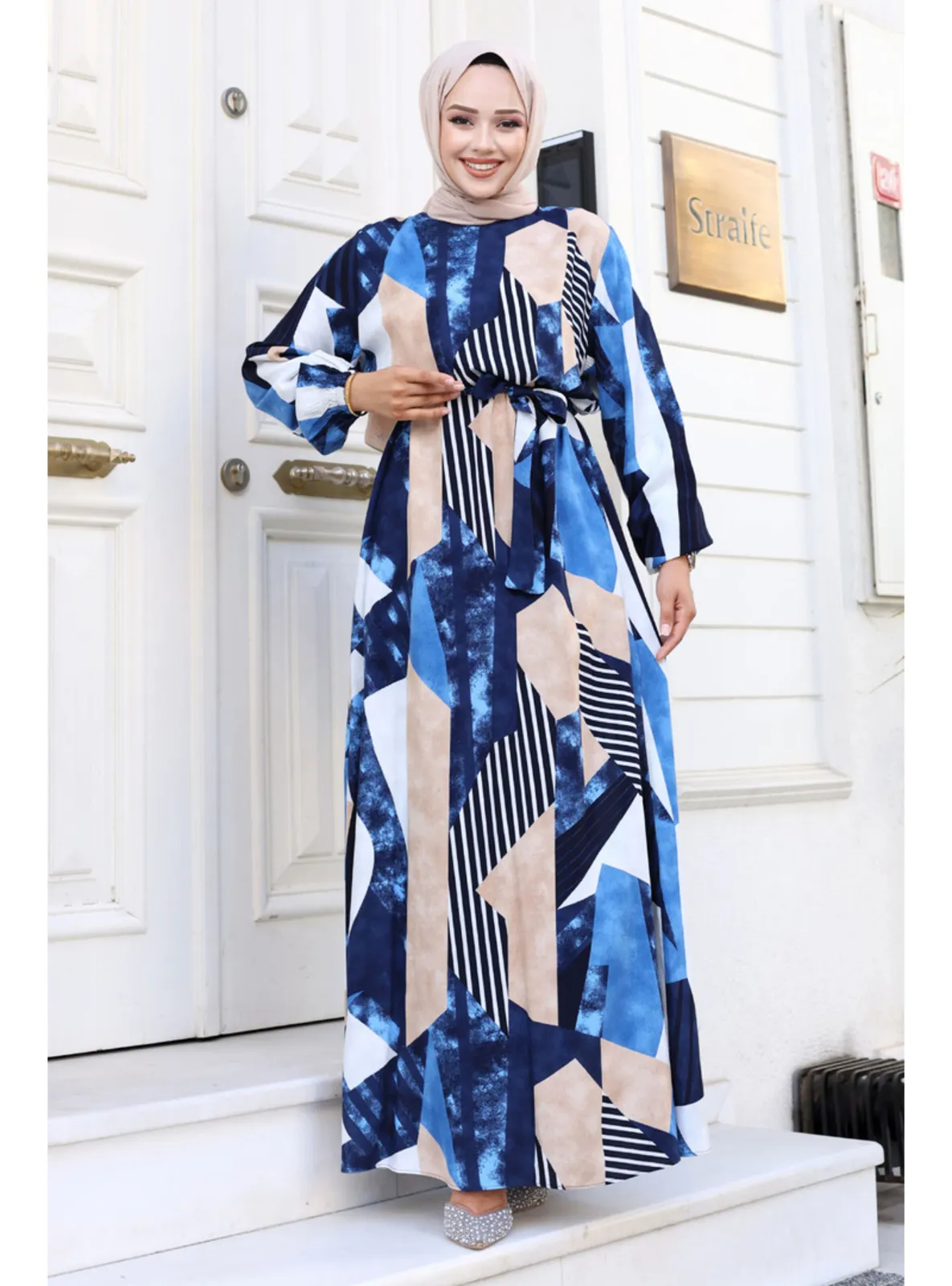 Blue - 350gr - Modest Dress