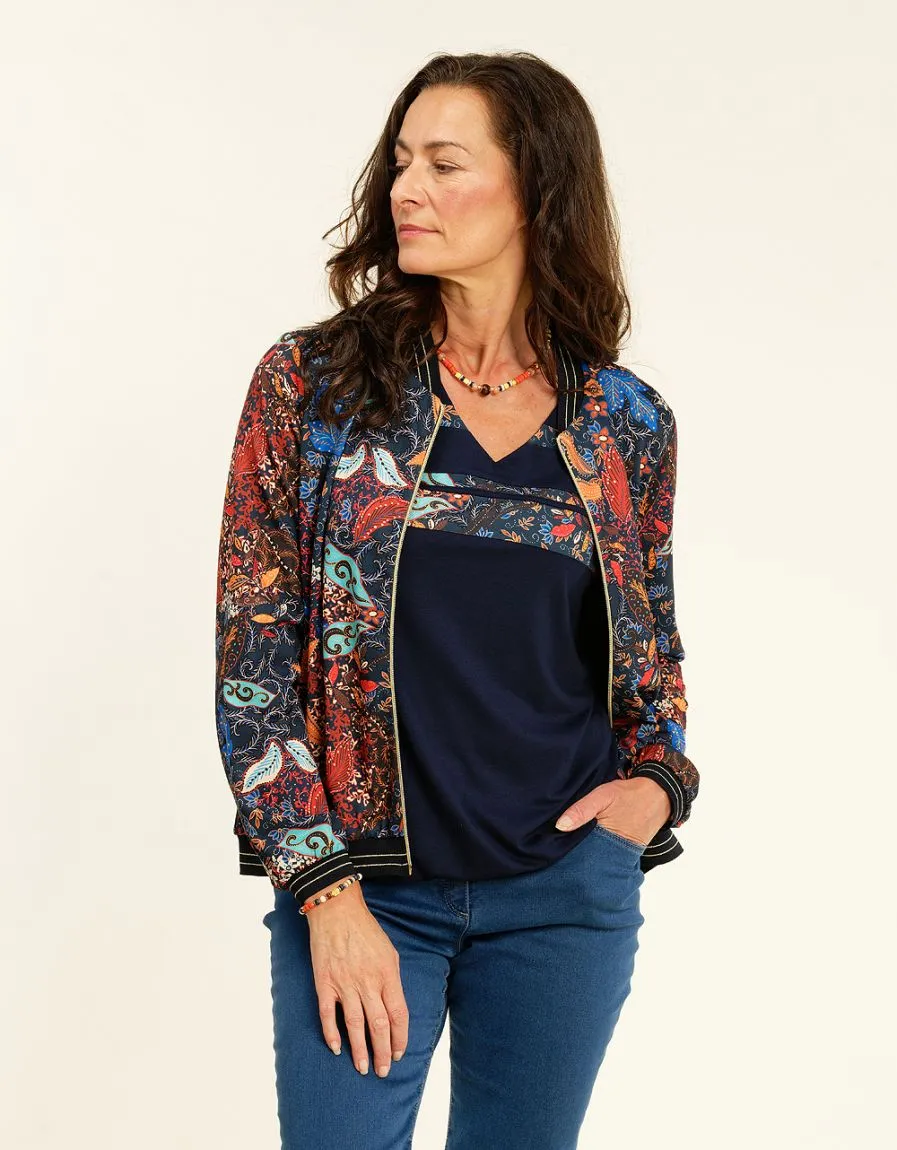 Bombers imprimé bleu - Vestes
