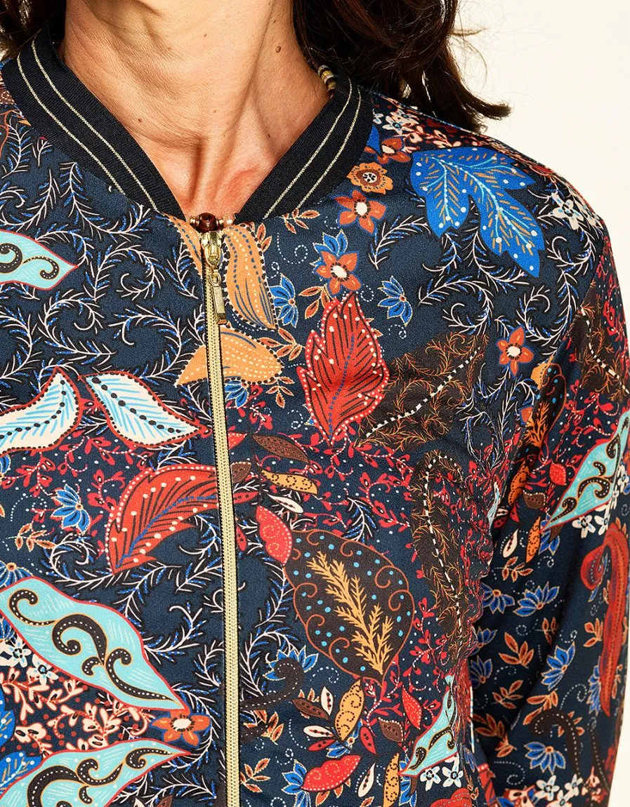 Bombers imprimé bleu - Vestes
