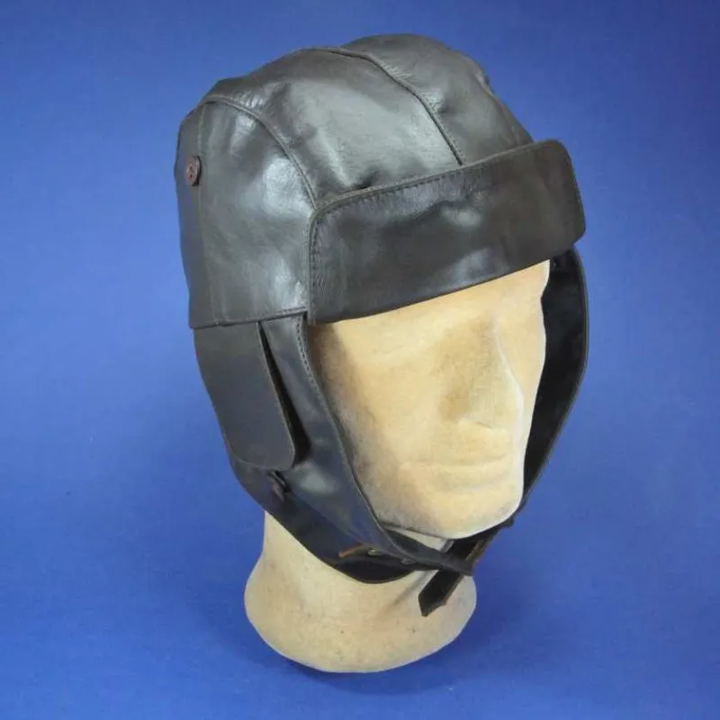 Bonnet casque aviateur cuir - Achat bonnet chapeau pilote aviateur