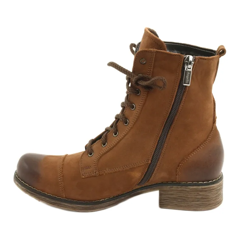 Bottes à fermeture éclair Angello 2065 brun