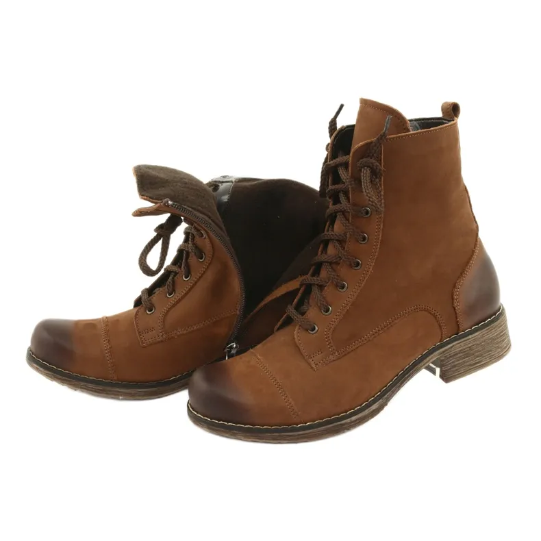 Bottes à fermeture éclair Angello 2065 brun