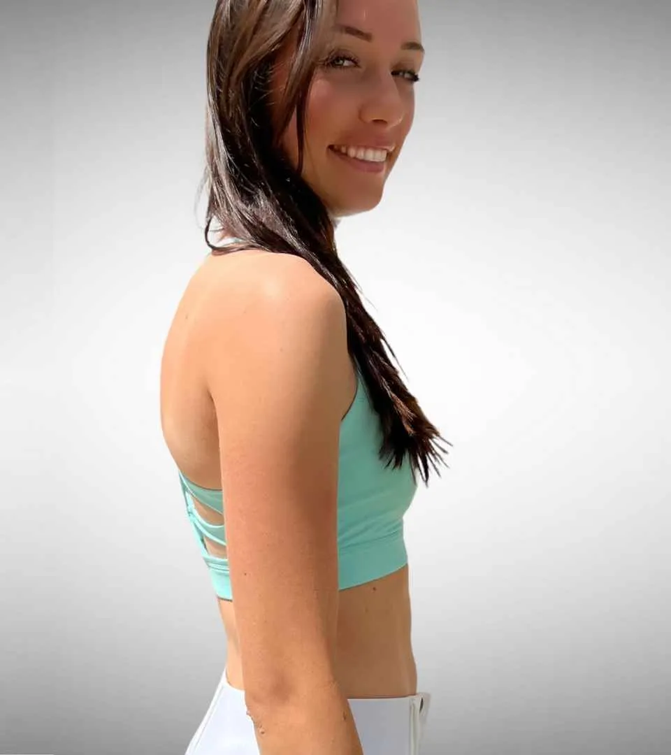 Brassière de Sport Holidays Bleu Carabes - Medium Impact