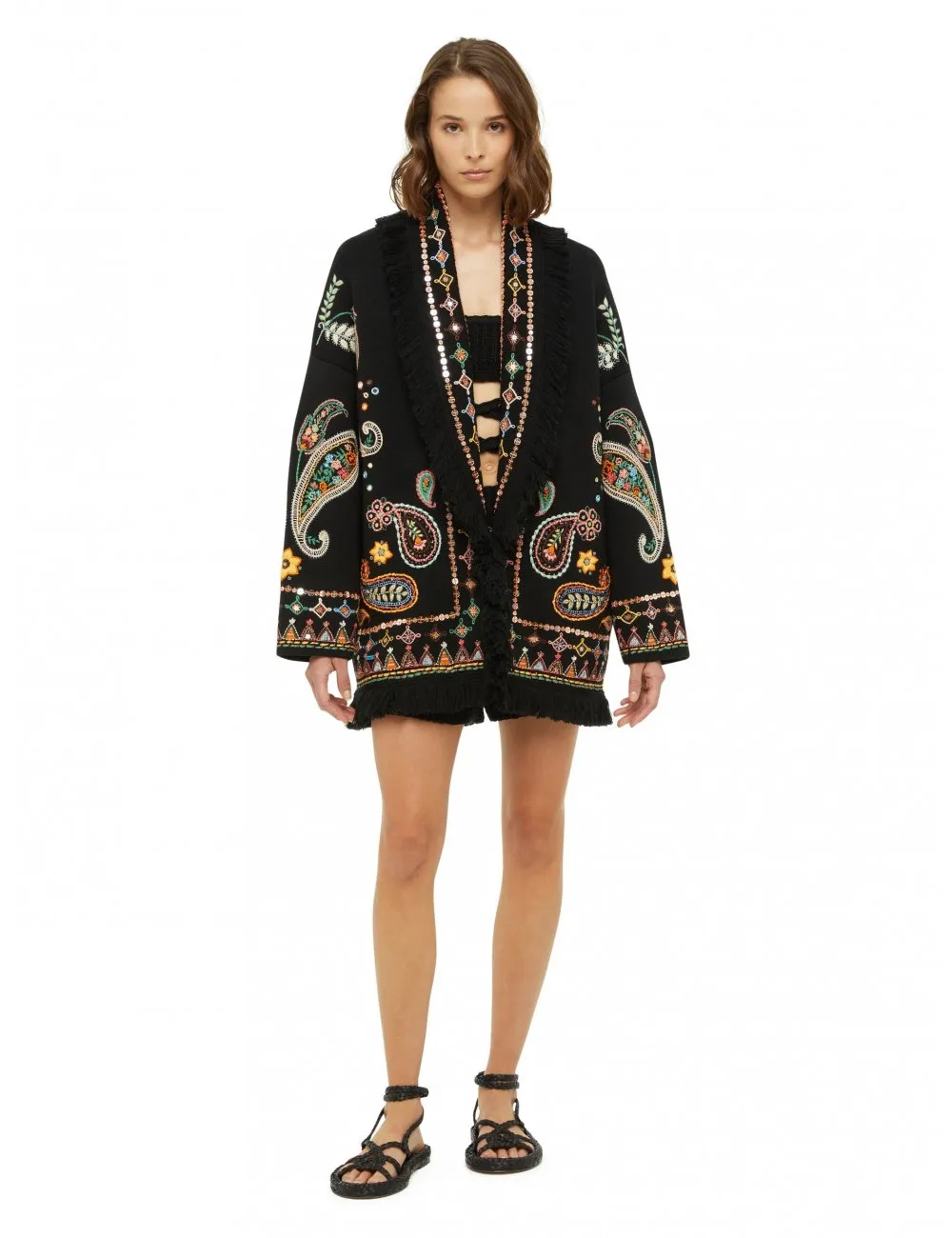 Cardigan brodé Inner Energy alanui - Vestes de luxe Big Boss Megeve