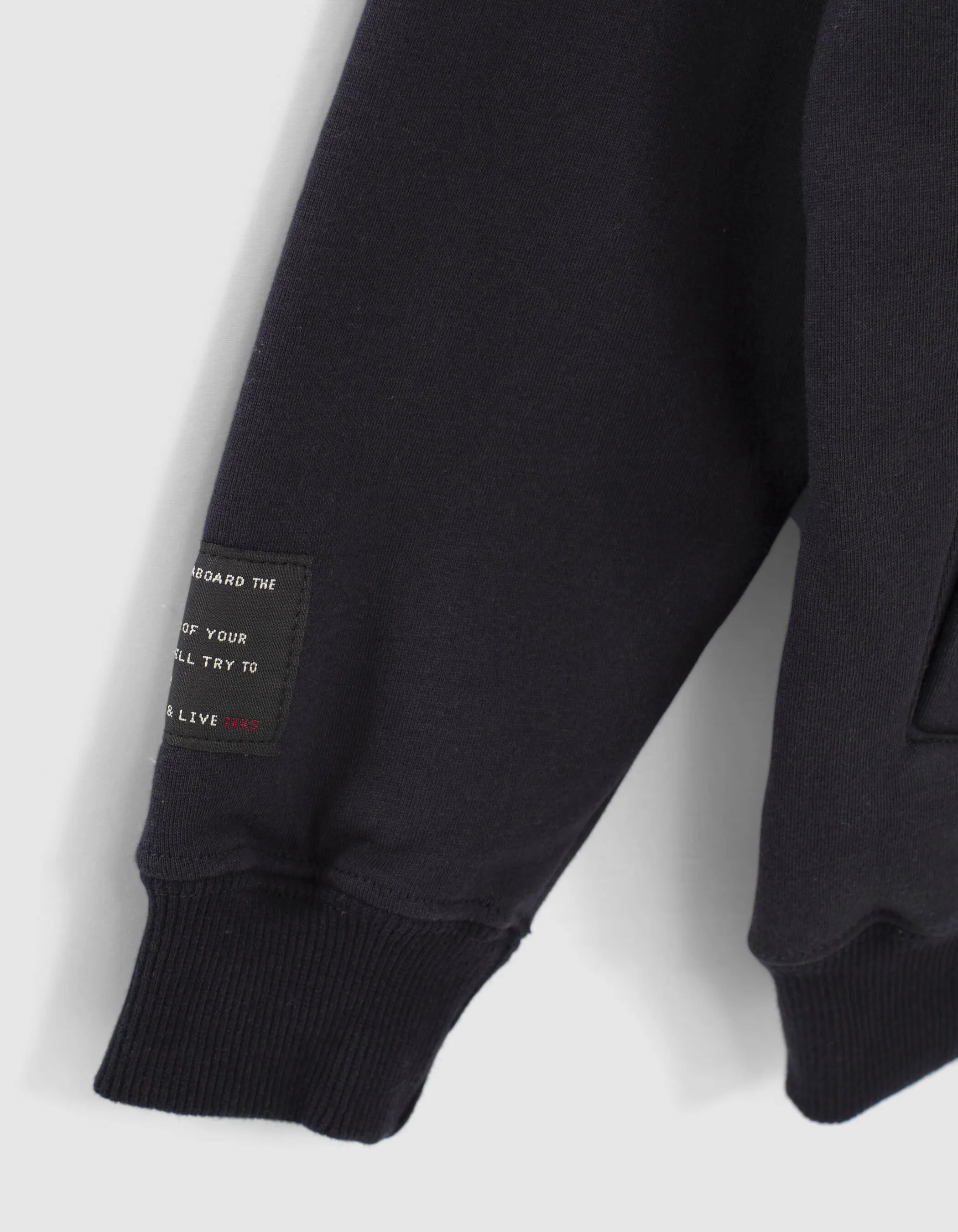 Cardigan navy à zip asymétrique garçon 