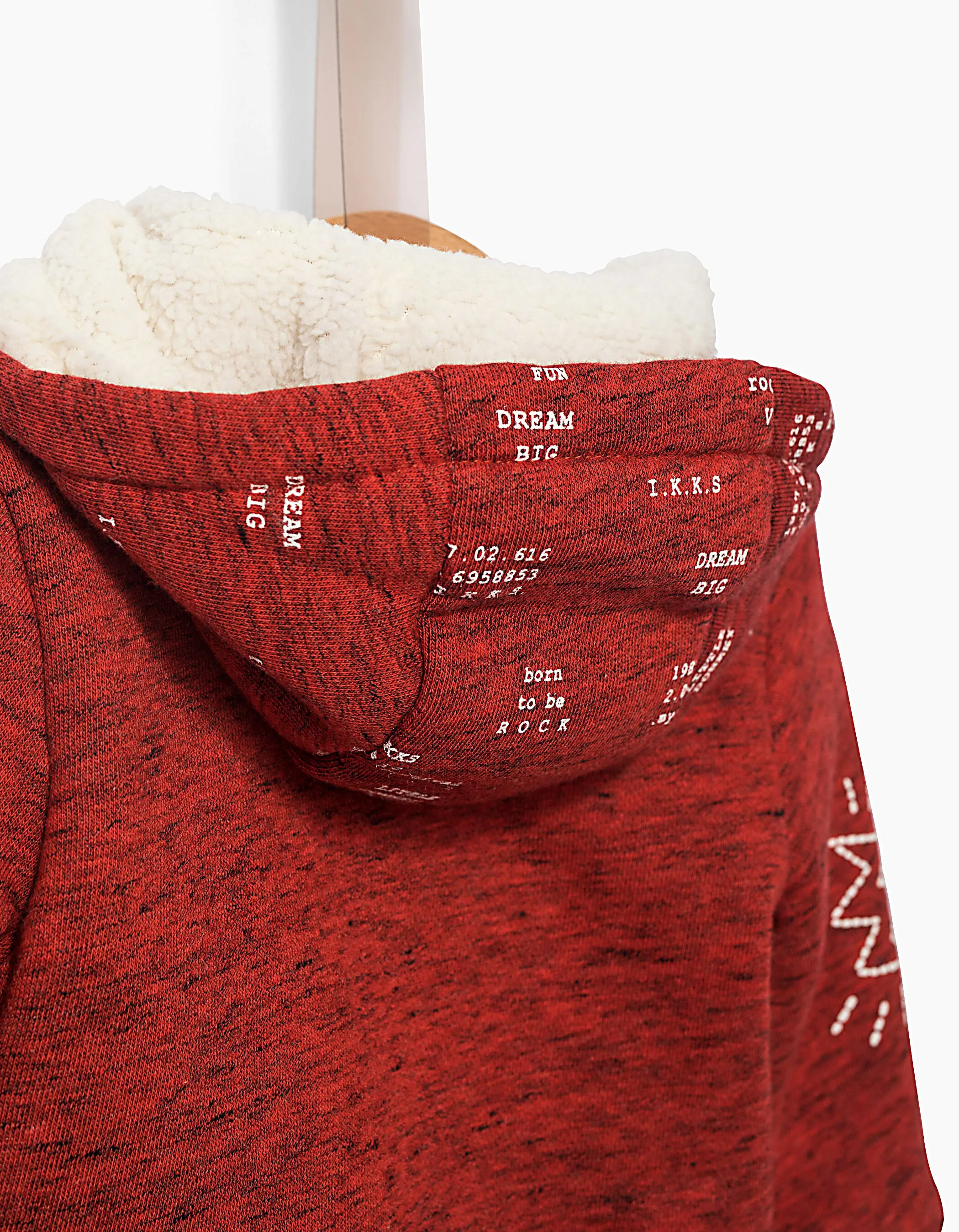 Cardigan rouge fourrébébé garçon