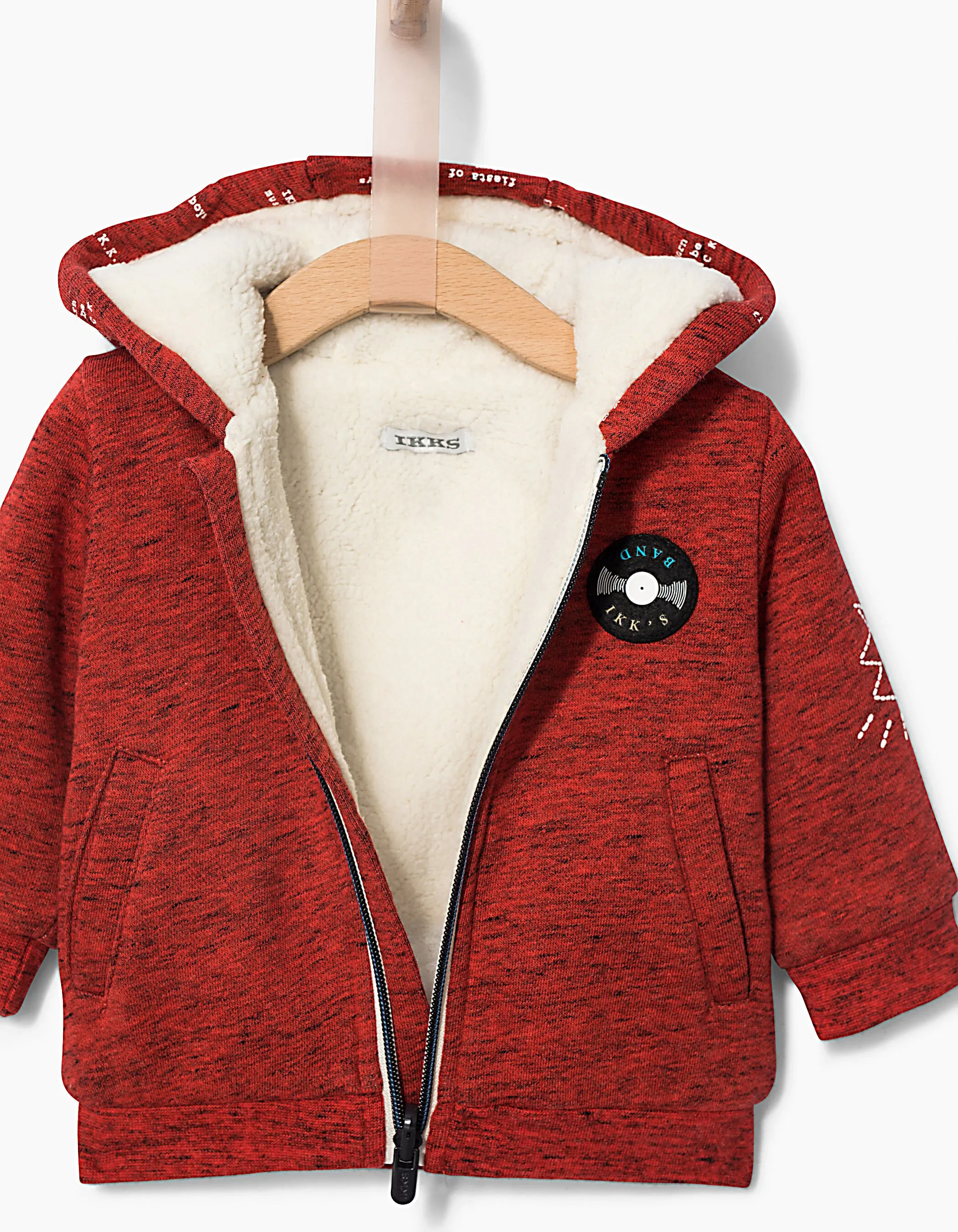 Cardigan rouge fourrébébé garçon