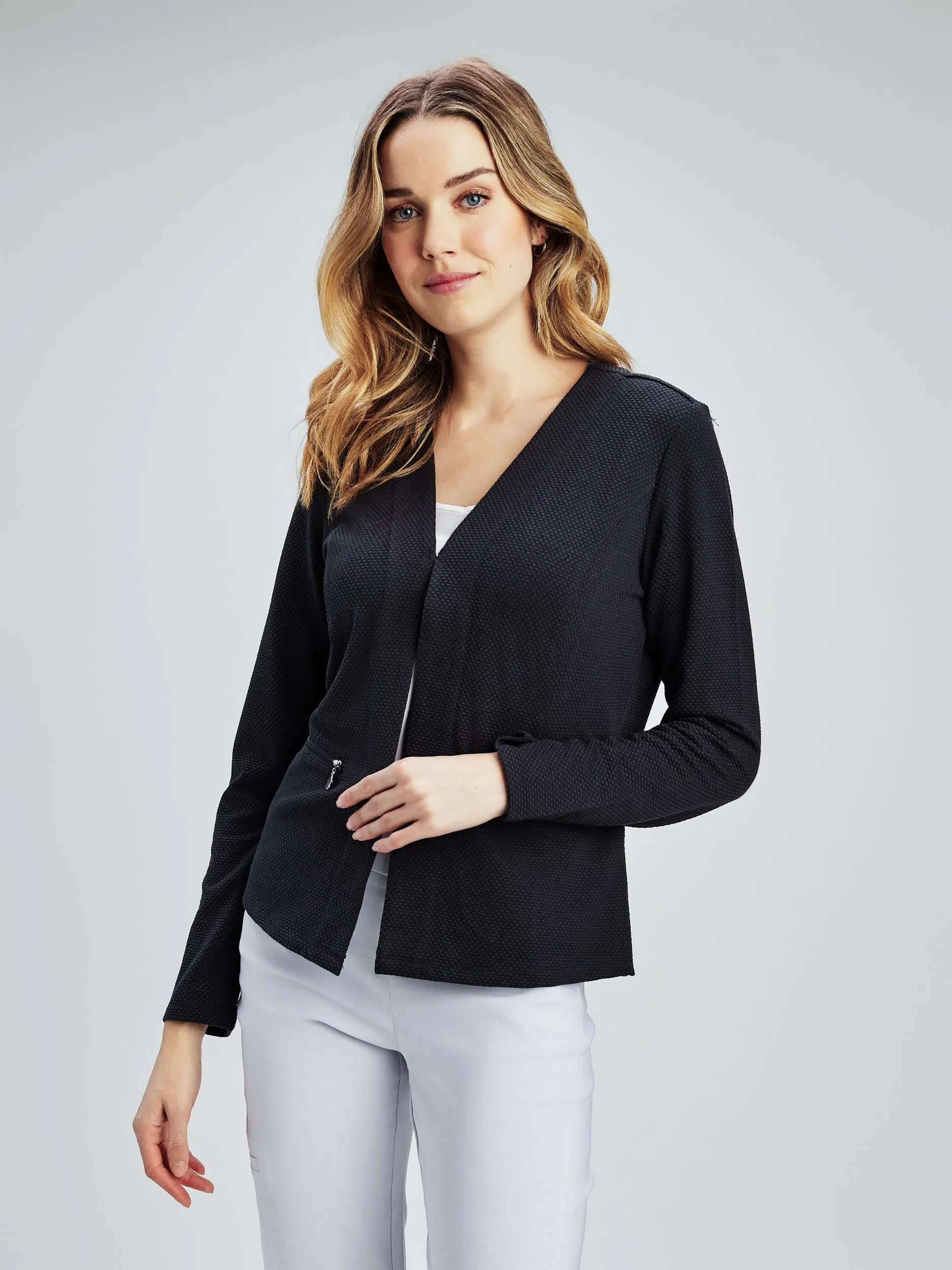 Cardigan semi-ajusté à manches longues