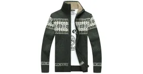 Cardigan tricoté grande taille pour homme
