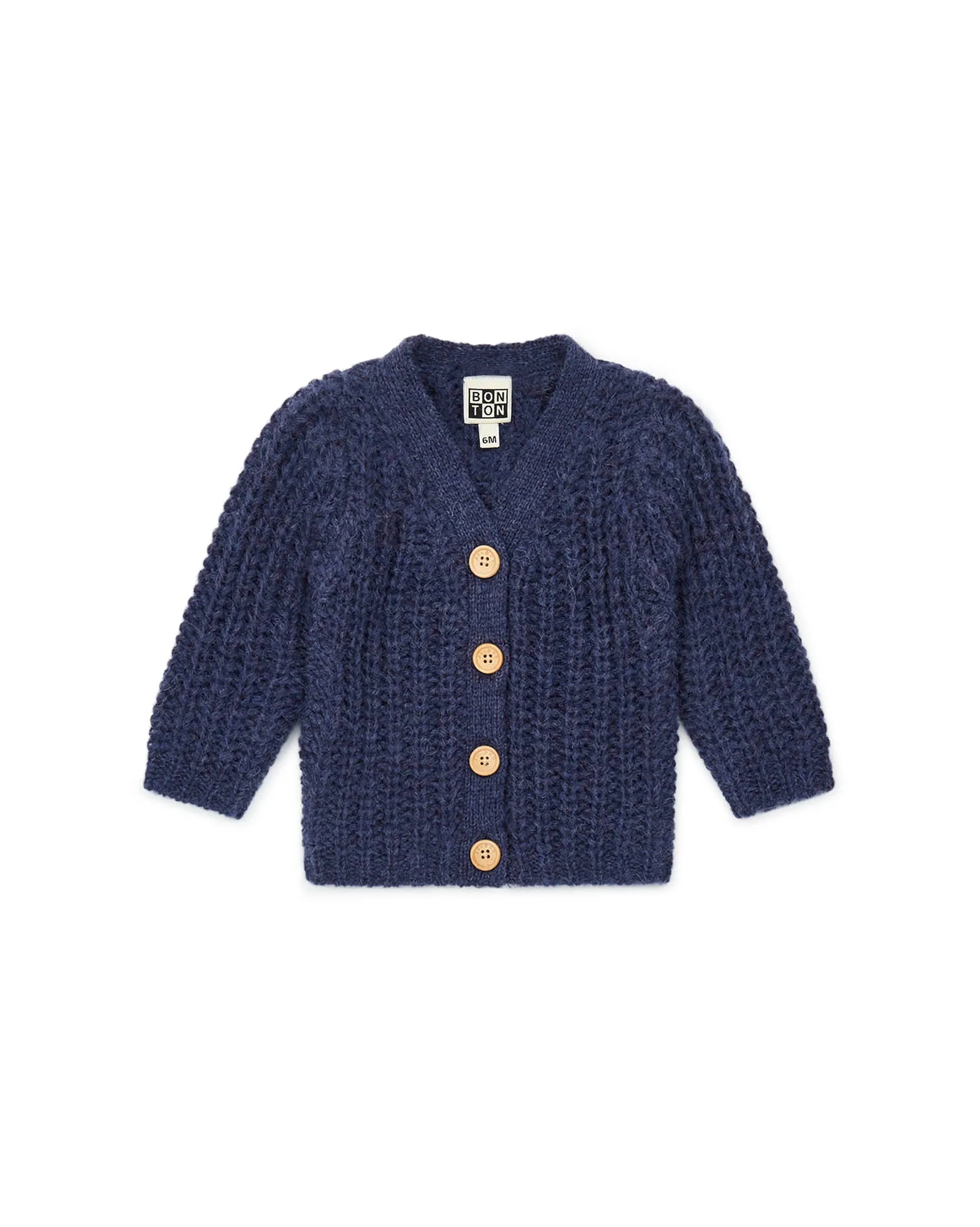 Cardigan - uni en laine mélangée bébé