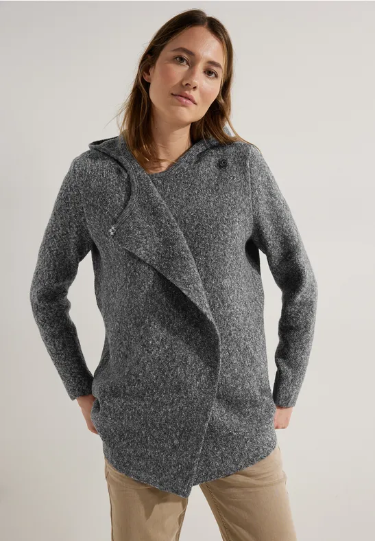 CECIL Cardigan à capuche cosy 