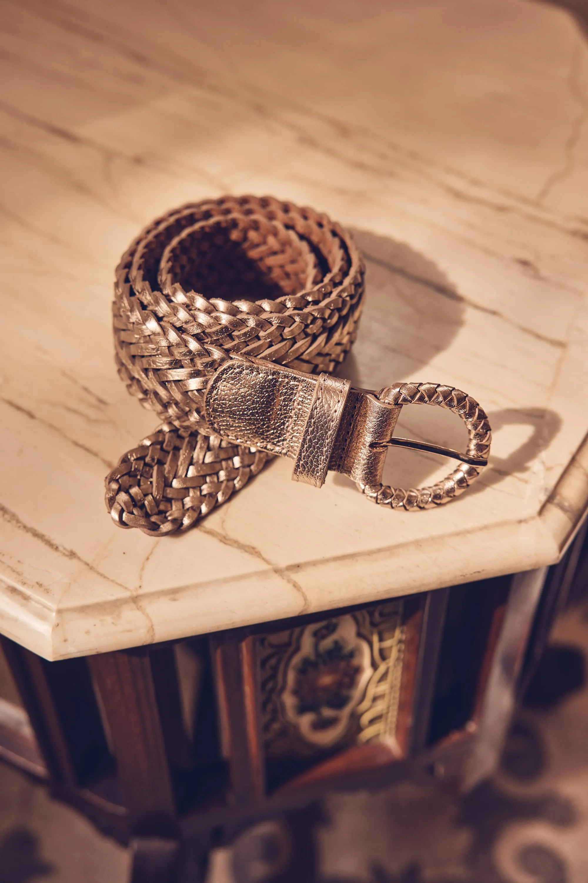Ceinture en cuir tressé Enzo LEATHER | Maison 123