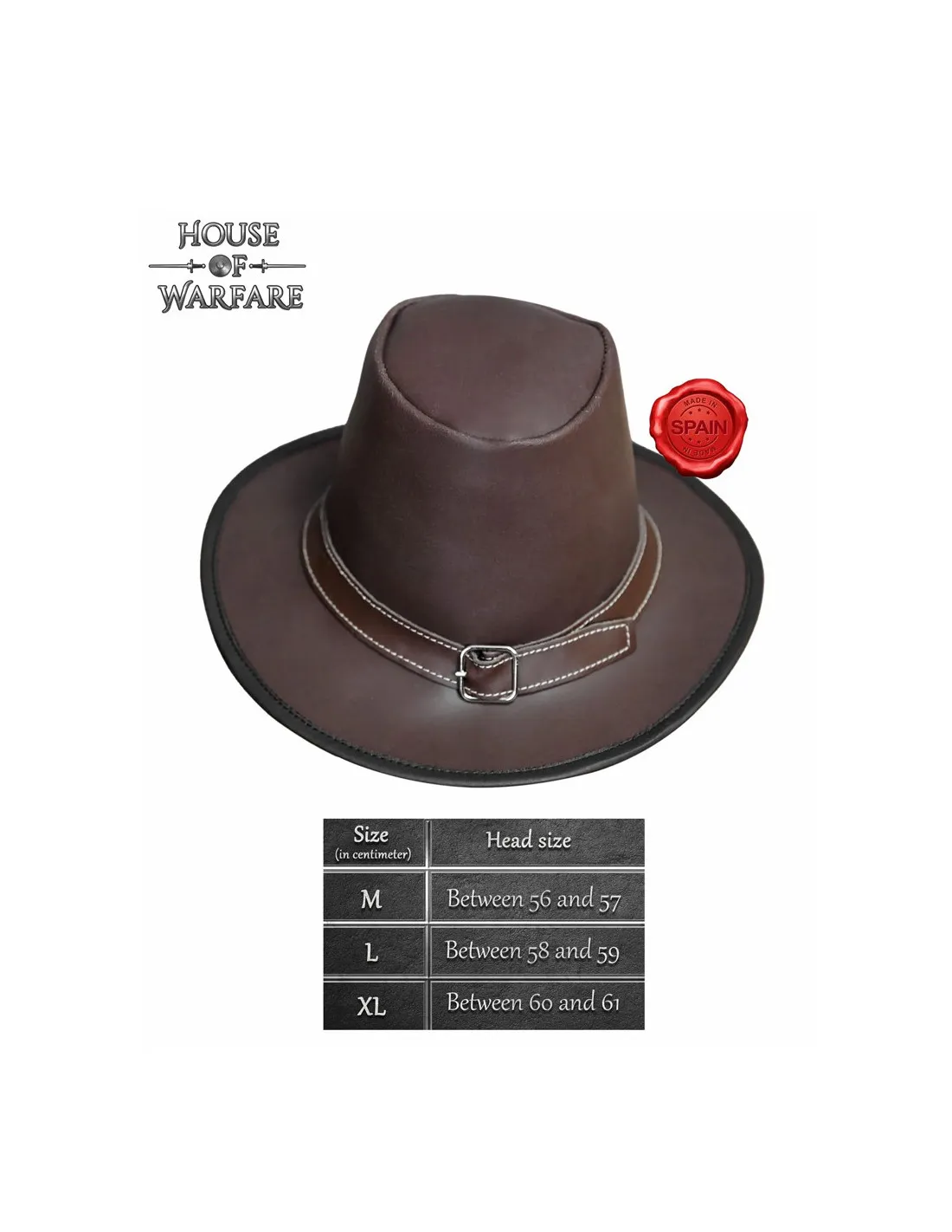 Chapeau de gentleman marron baroque, XVIIe siècle ⚔️ Boutique Épées