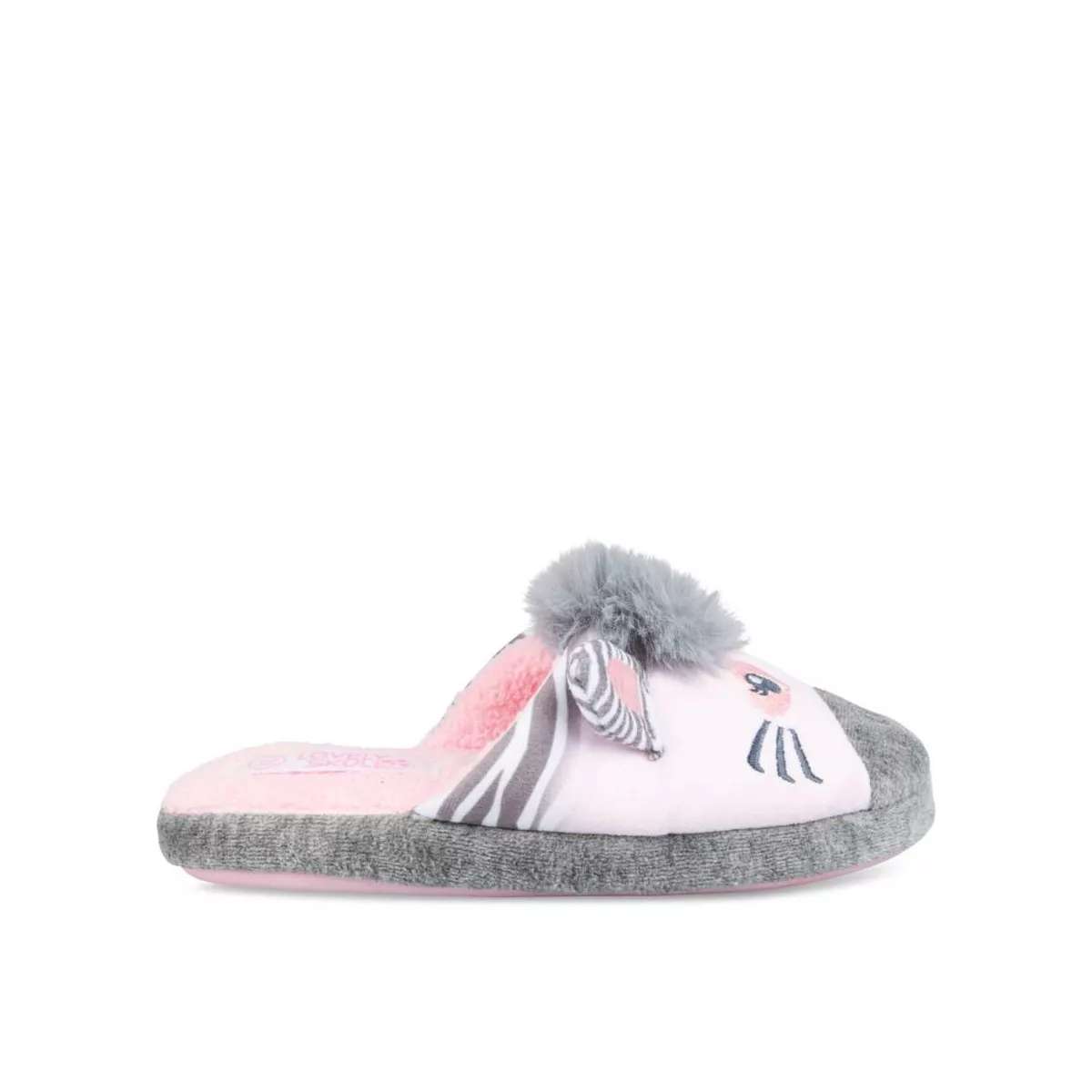 Chaussons zèbre GRIS LOVELY SKULL