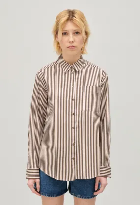 CHEMISE COL CLASSIQUE RAYéE EN COTON - CLAUDIE PIERLOT pour FEMME | Printemps