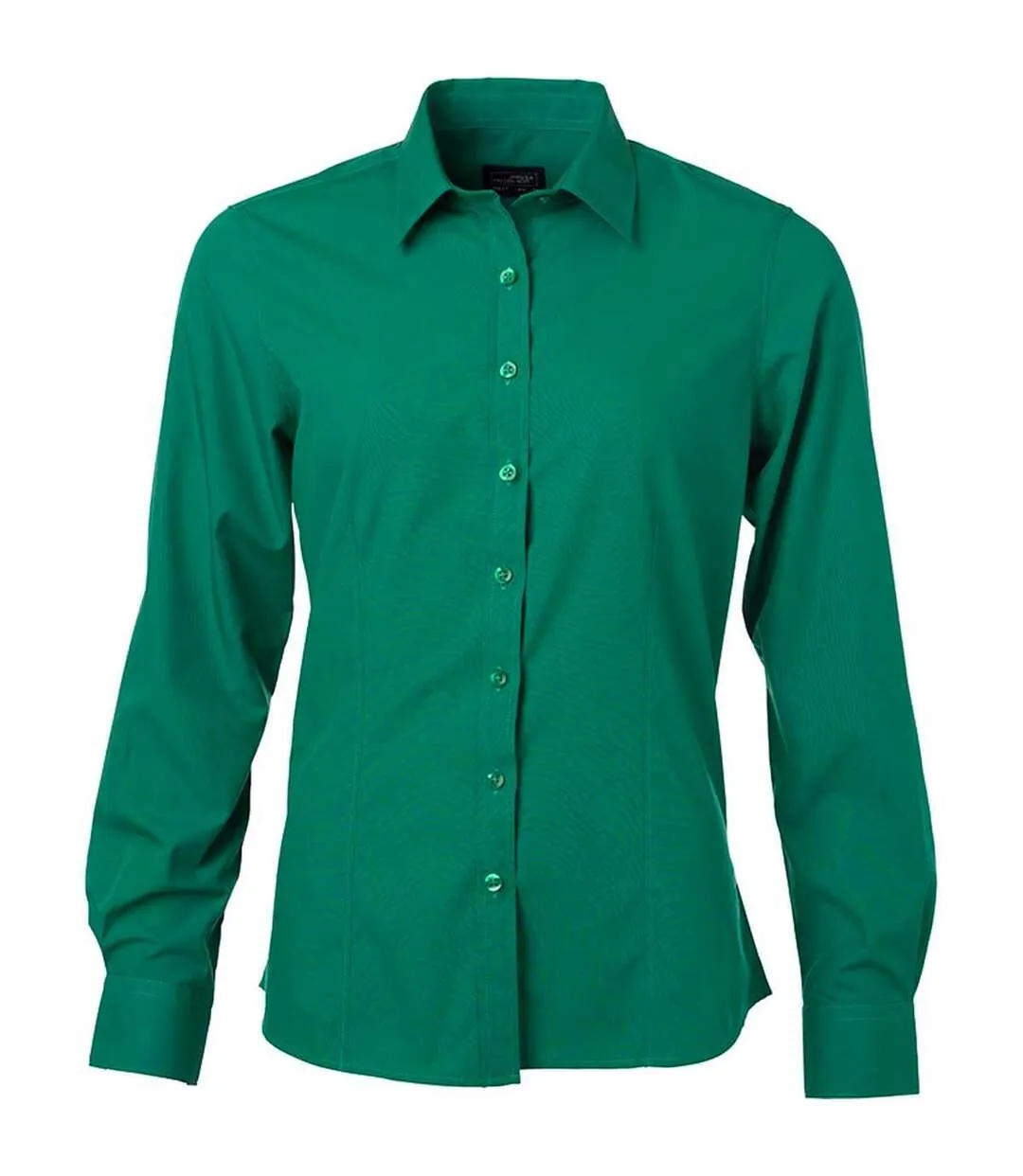 chemise popeline manches longues - JN677 - femme - vert irlandais