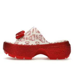 Crocs Stomp Slide Hello Kitty 50th Anniversary Red Glitter