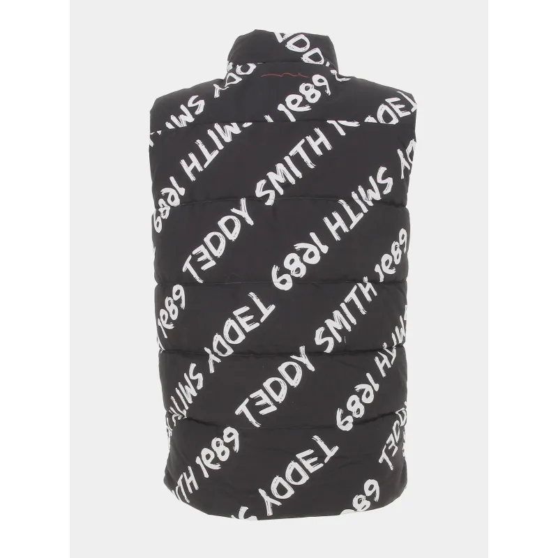 Doudoune sans manche logos bar noir garçon - Teddy Smith | wimod