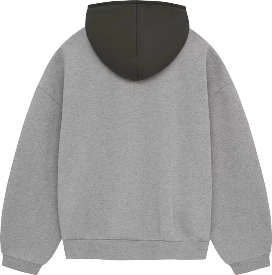 Fear of God Essentials Nylon Fleece Hoodie Dark Heather Oatmeal/Ink