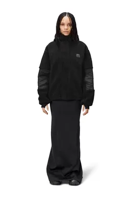 Gilet Rains Unisex Kofu Fleece Hoodie T1 Black