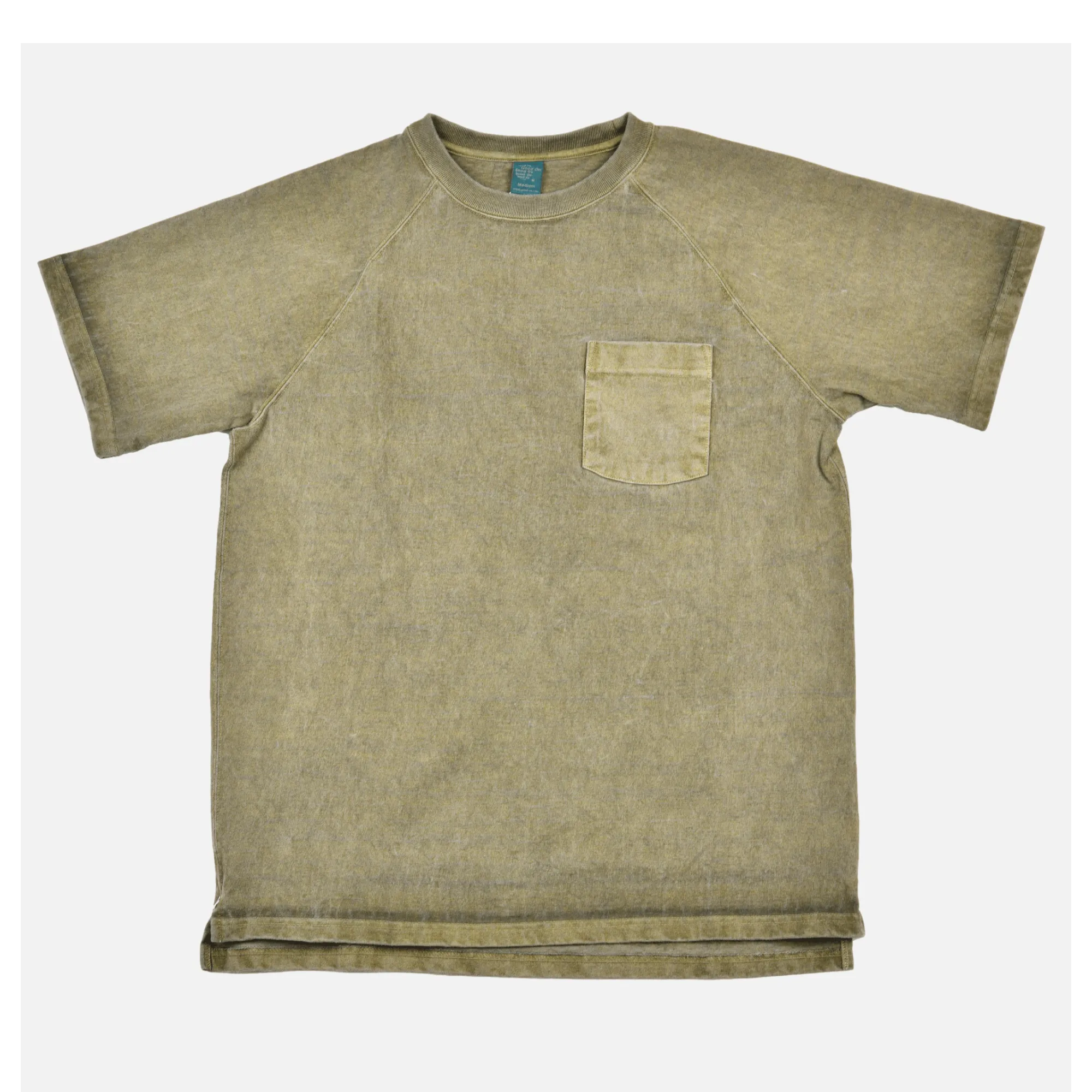 Heavy Raglan Pocket Tee Sage
