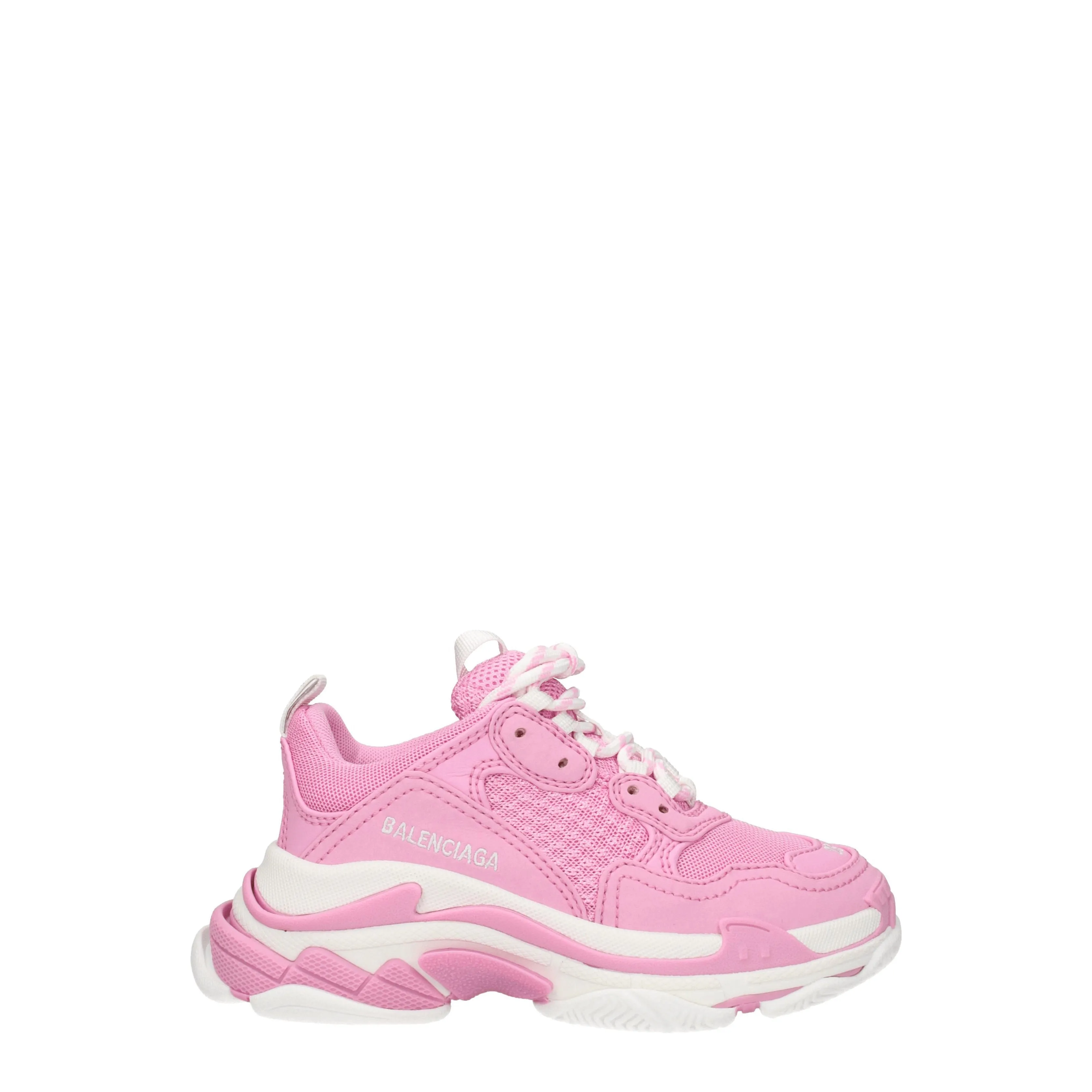 Idées de cadeaux Balenciaga Femmess Baskets kids tissu rose / blanc