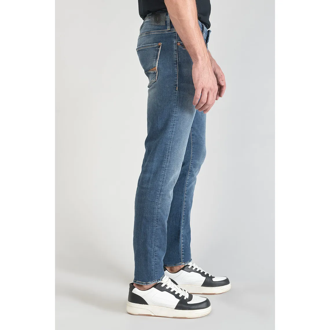 Jeans ajusté BLUE JOGG 700/11, longueur 34 bleu en coton Gary Le Temps des Cerises - Jean Homme sur MenCorner