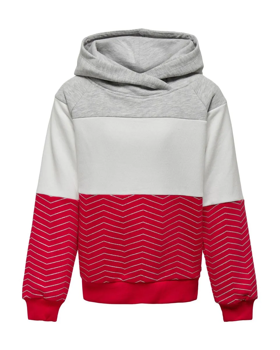 KOGMADDIE L/S BLOCK HOODIE CS SWT