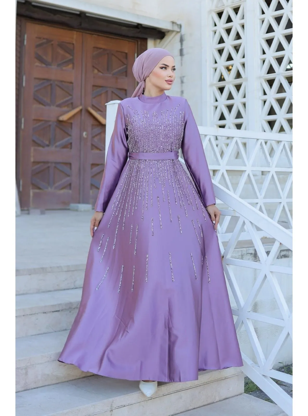 Lilac - Modest Evening Dress