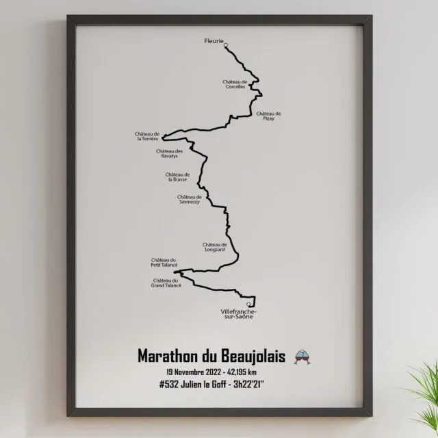 Marathon International du Beaujolais - The Post Trace - Marques de France