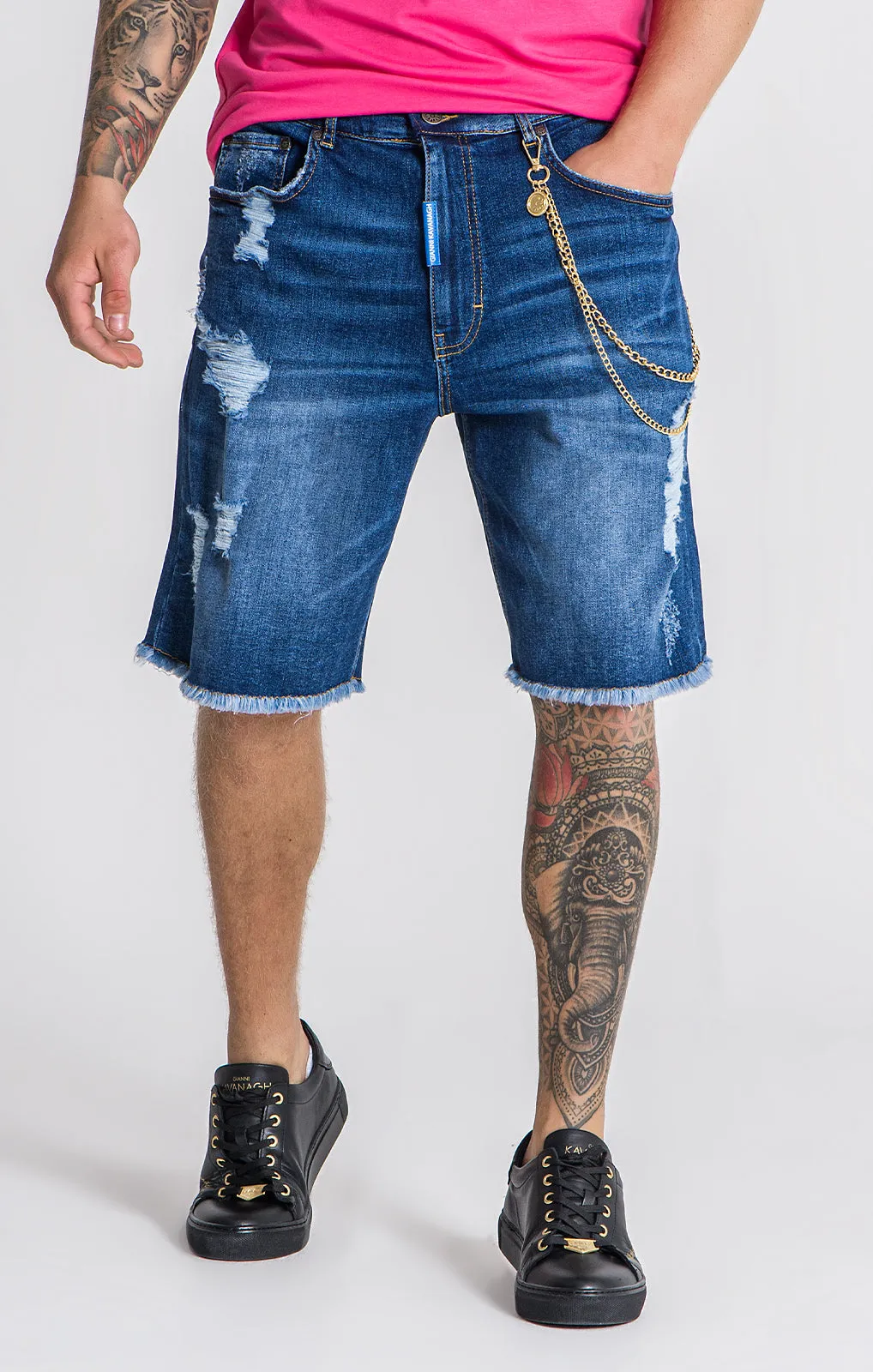 Medium Blue Gianni Denim Shorts