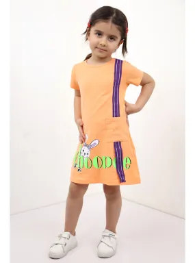 Orange - Girls` Dress