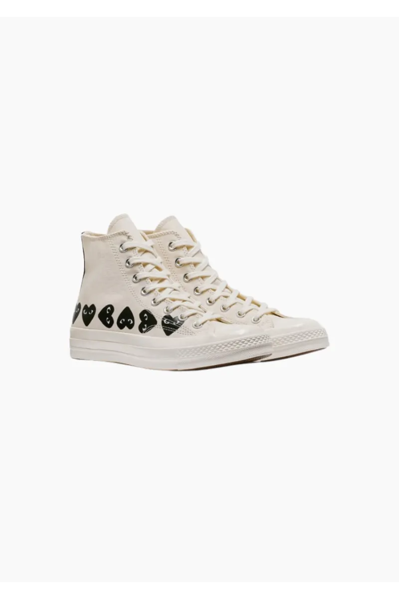 PLAY CDG LA CONVERSE PLAY HAUTE MULTI COEURS