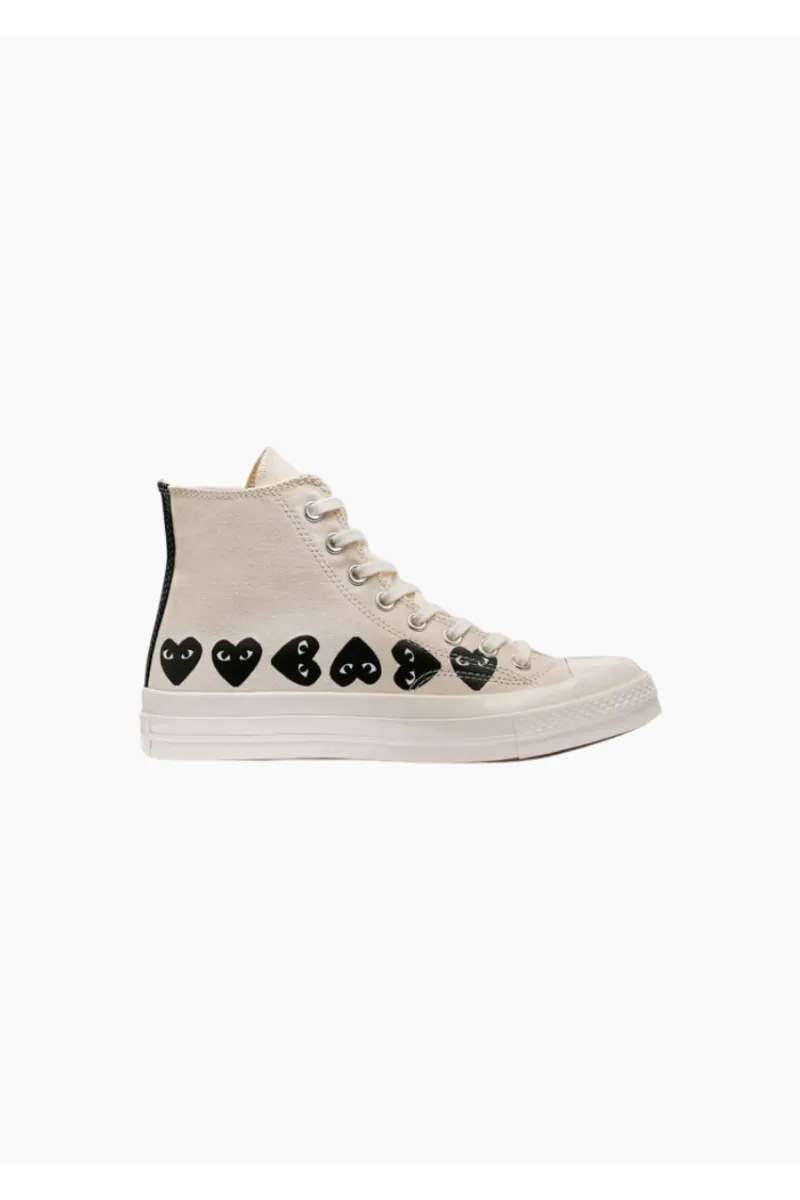 PLAY CDG LA CONVERSE PLAY HAUTE MULTI COEURS