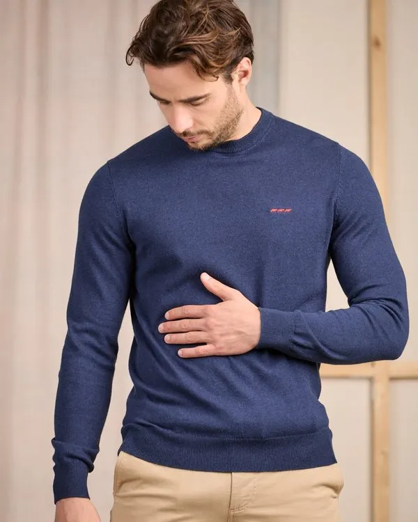 Pull Aaron bleu marine 