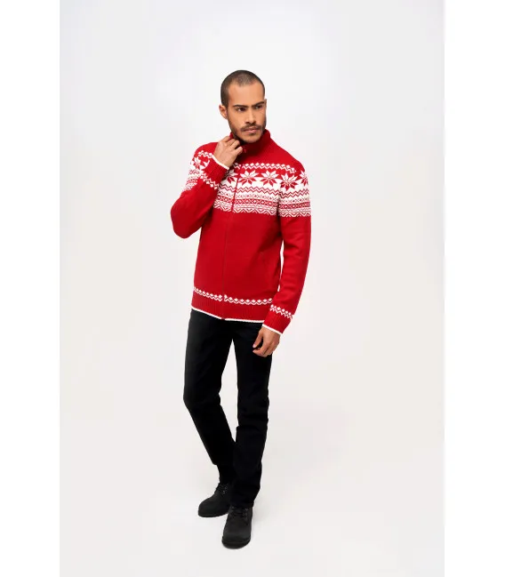 Pull Cardigan Norvégien col zippé Brandit