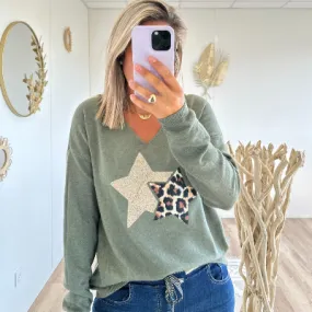 Pull Cassie kaki
