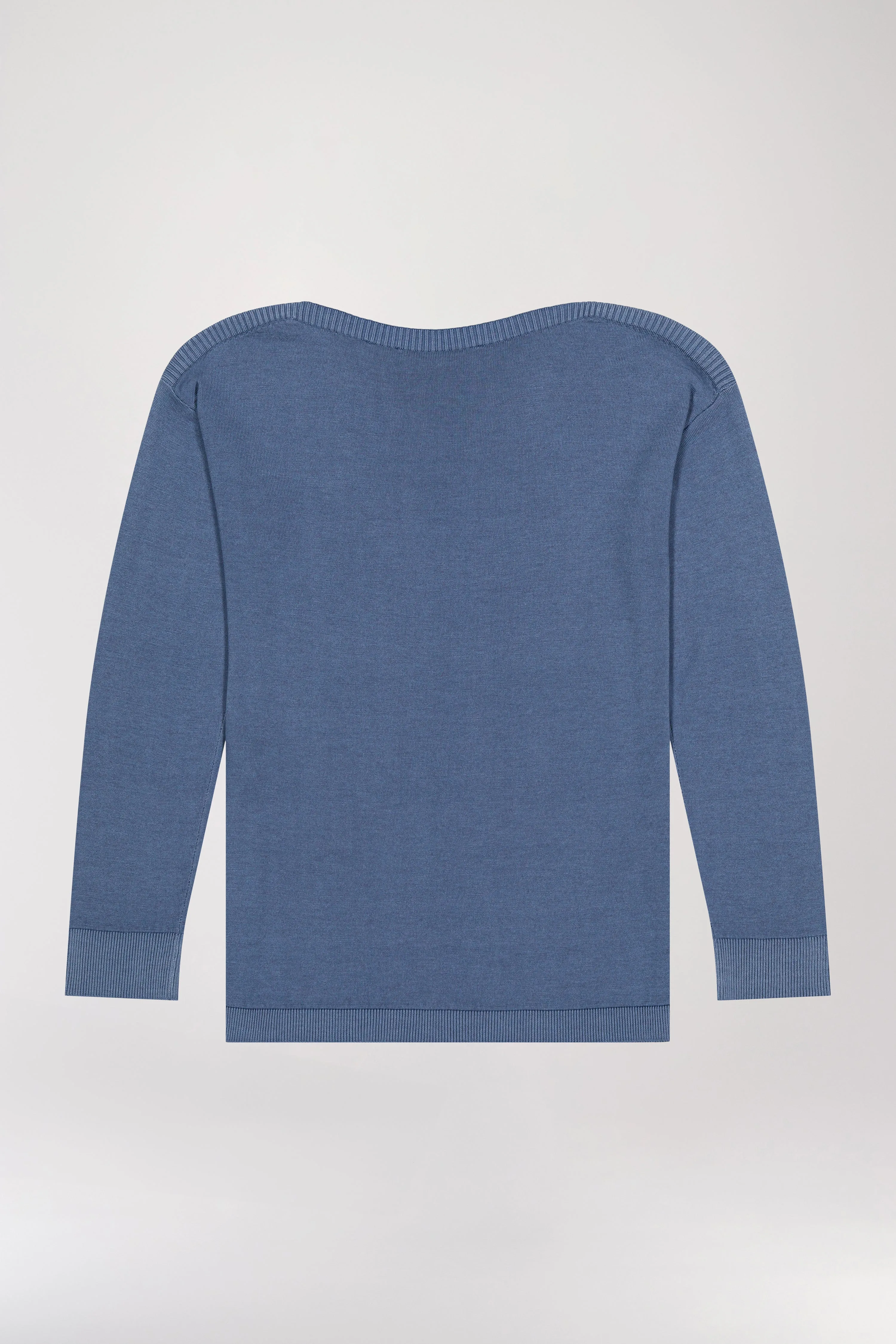 Pull col bateau bleu
