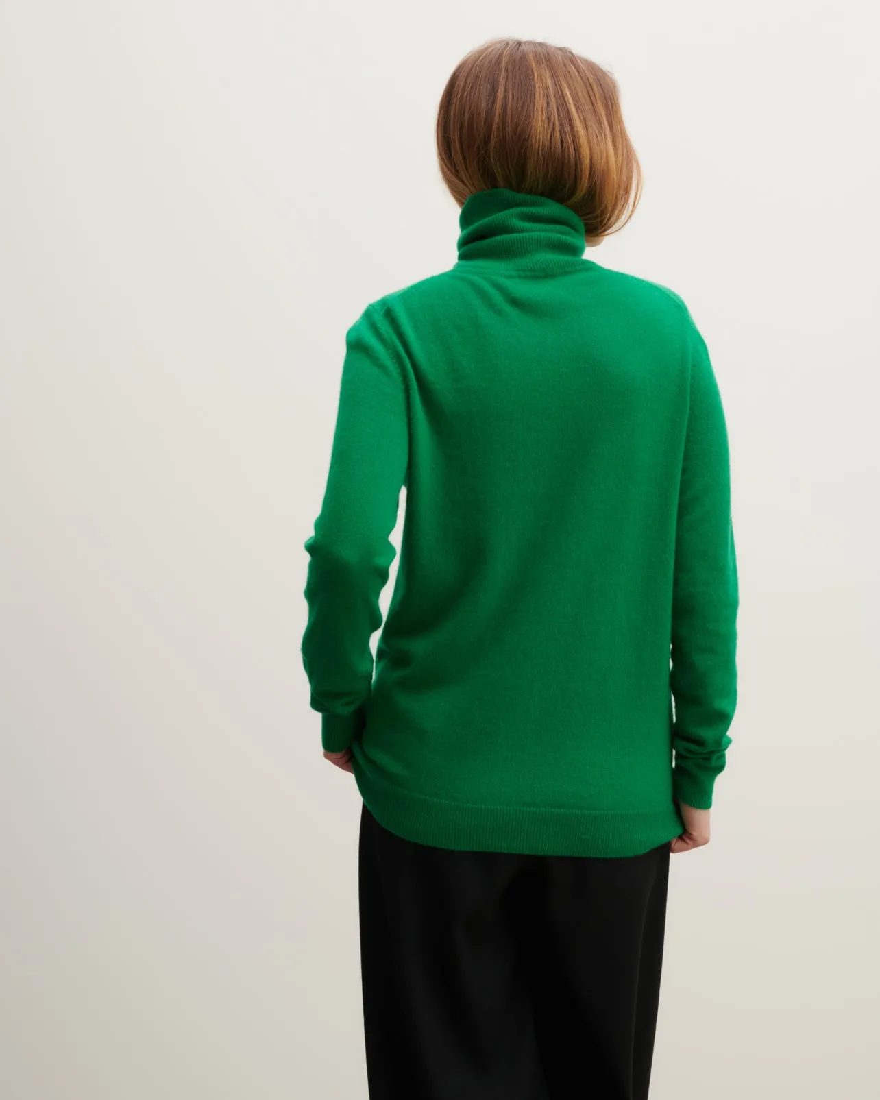 Pull col roulé classique