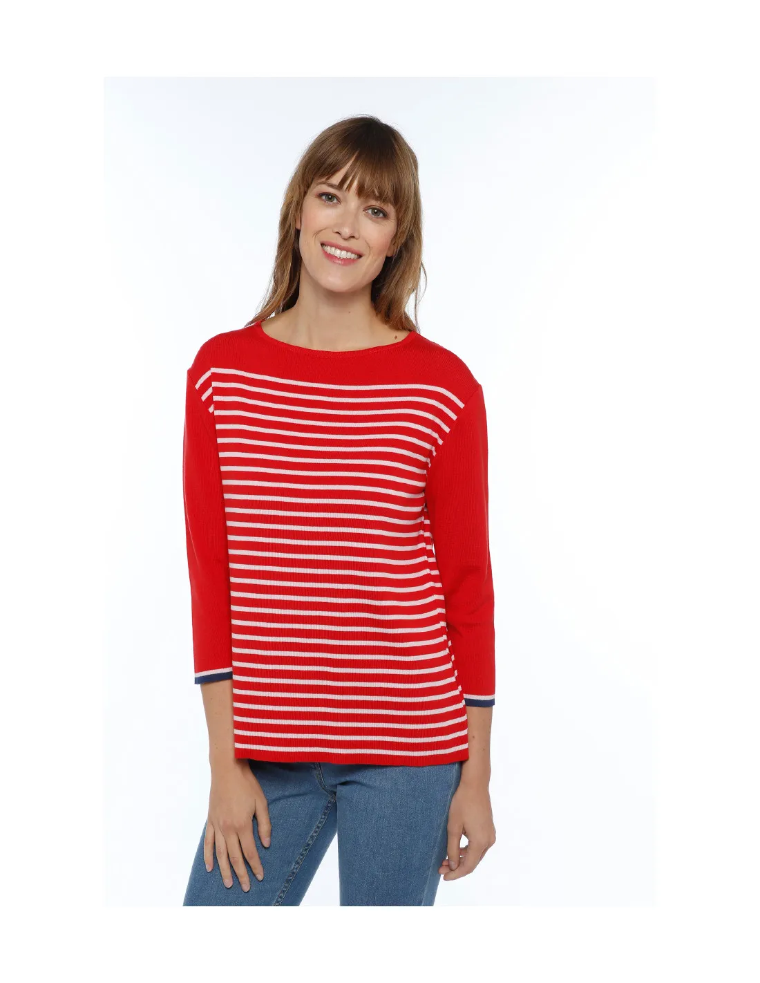 Pull marinière femme