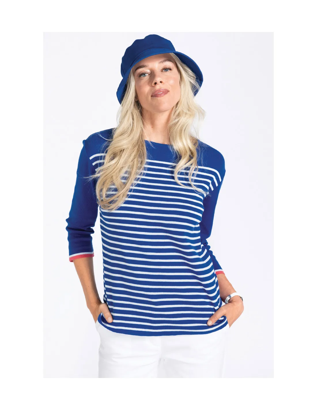 Pull marinière femme